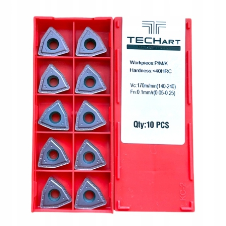 Płytki wieloostrzowe wkładki WCMX080412-UK łamacz wióra